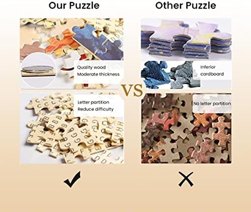 Caminho de tijolos de pedra florescente - 1000 peças de madeira Puzzle - presente Família brincar brinquedos para