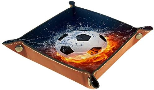 Bandeja de manobra de futebol de futebol de incêndio e água Placa de armazenamento de mesa de cabeceira de cabeceira para