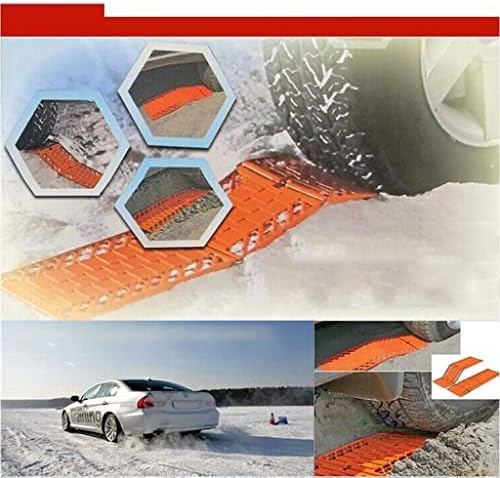 BBGS 2pcs Escape de carro dobrável tapetes, placas de tração de recuperação não deslizam, tração de tração automática tapete de tração para esconder para neve areia de lama de lama