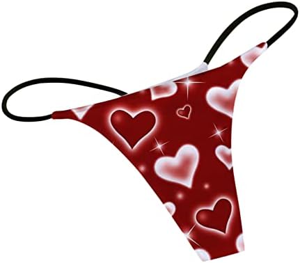 IIUS Dia dos Namorados Sexy Tanga Sexia Mulheres lábios Imprima calcinha T-back travessa para sexo/jogar cintura baixa tiras de biquíni tangas de biquíni