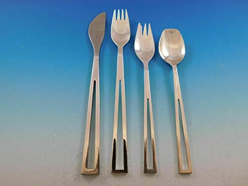 Avanti de Celsa Sterling Silver Tamanho do jantar de 4PC