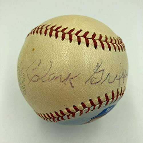 Clark Griffith Single assinou o beisebol da Liga Americana dos anos 50 com JSA Coa Hof - bolas de beisebol autografadas