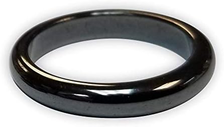 Anel de hematita de férias de magnehealth, elegante anel de hematita magnética como jóias para homens e mulheres