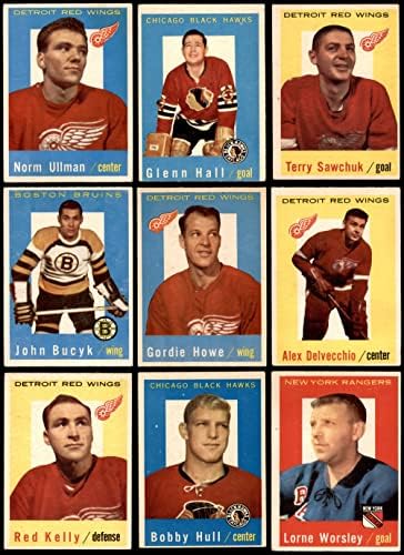 1959-60 Topps Hockey quase completo Conjunto VG+