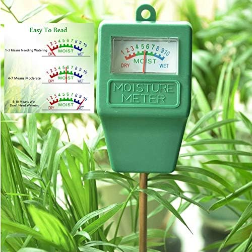 Hathdia Solo Medidor de umidade do solo, 2 Pacote de higrômetro de embalagem Sensor de umidade Monitor de água da planta para plantas
