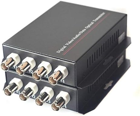 Pumida 4 canais Conversores de mídia óptica de fibra de vídeo para câmeras CCTV Sistema- SingleMode até 20 km e multimodo