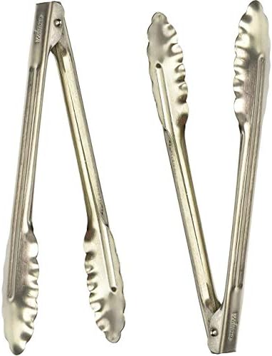 WINCO Spring Spring Spring Heavyless Steel Utility Tong, 9 polegadas