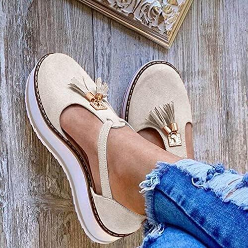 Slip Womens On Sandals Fashion Plus Size Comfort Comfort Gross Bottom Tassel Buckle Strap Flip Flips Beach Casual Shoes