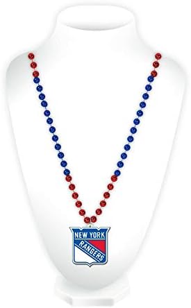 RICO INDUSTRIES NHL UNISSISEX-Adult Logo Mardi Gras Style Beads