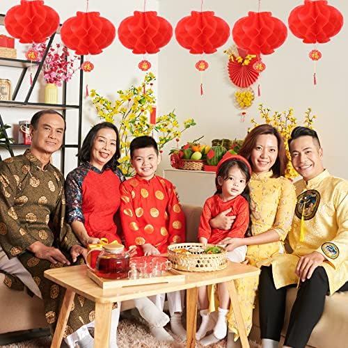 70 PCs 10 polegadas Chinesa Lanternas de papel vermelho chineses Decorações de papel chinês Lanterna Chinesa Decoração de Ano Novo para Lunar Ano Novo Festival de Primavera Restaurante de Casamento Festa de Aniversário