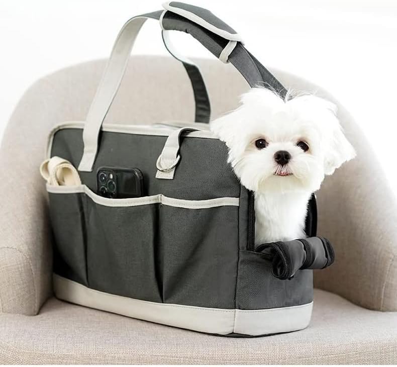 QJPAXL Bolsa de ombro de animais de estimação Bolsa de viagem Acessórios de cachorrinho Bolsa de pet -sbag de viagem cesta de transporte