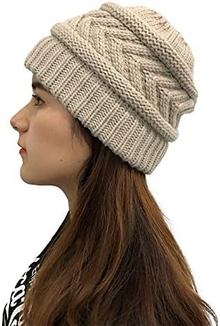 Capace de inverno para mulheres elegantes lã de lã de pensamento assistir chapéu de chapéu de chapéus de chapéus externos laváveis ​​para cabelos naturais