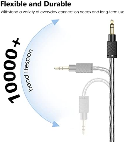 Splitter de fone de ouvido Millso, homem a 2 fêmea de 3,5 mm Splitter TRS Estéreo 3,5 mm Adapador de fones de ouvido Jack para