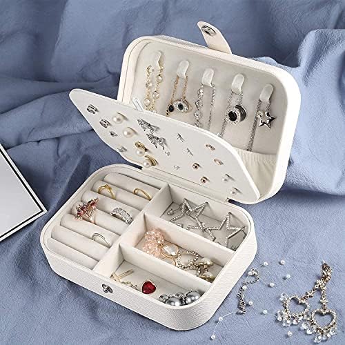 Caixa de joalheria da caixa de armazenamento Balami caixa de jóias de viagens femininas para joalheria para anéis Brincos