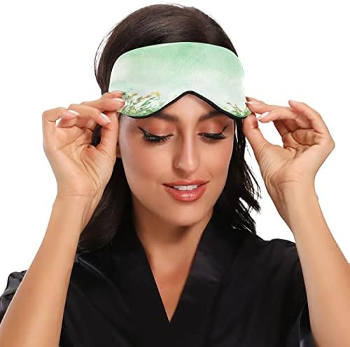 Máscara de sono para mulheres para mulheres macias e confortáveis ​​máscara ocular bloqueando a mão cegada