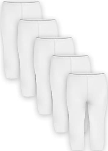 Alongamento é conforto infantil calças de leggings infantil 5 pacote | Leggings elásticos | 3 meses - 24 meses