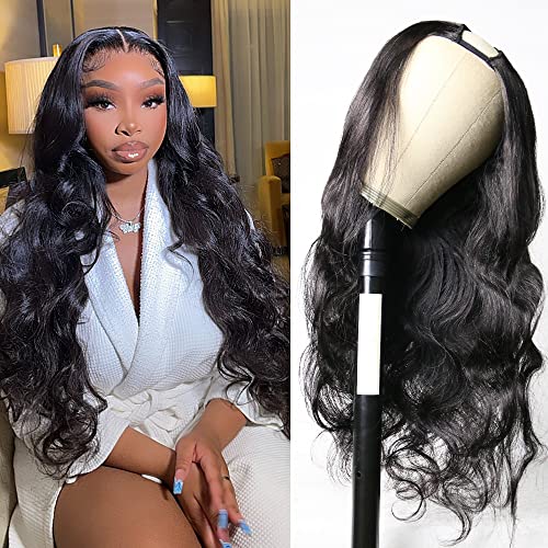 Glowig Body Wave U Parte Human Human Human para mulheres negras Remy Remy Humano