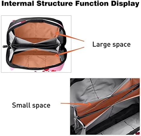 Organizador de eletrônicos, Saco de Cabôs de Trug Rod Rosa Vermelho Rosa, Bolsa de transporte, bolsa de estojo técnico compacto