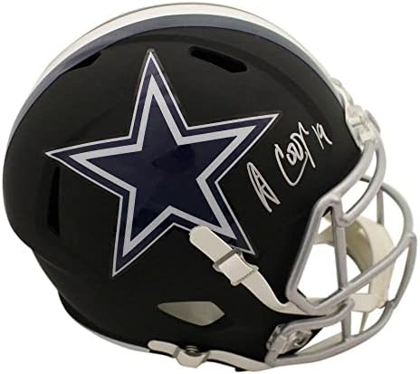 Amari Cooper autografou/assinado Dallas Cowboys Réplica Black Capacete JSA 22779 - Capacetes NFL autografados