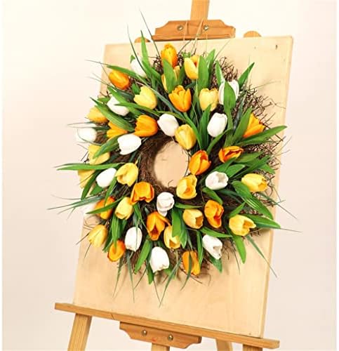 Yllwh Wrinalh Wedding Decoration Flor Wreath Flower Flower para a grinalda de jardim da porta da frente