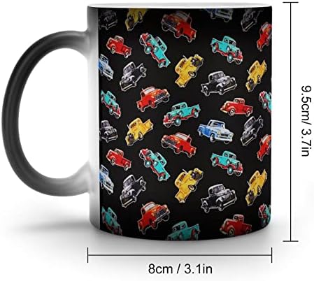 Caminhões de coleta vintage Creative Descoloração Creative Creamic Coffee CupleT Corcent