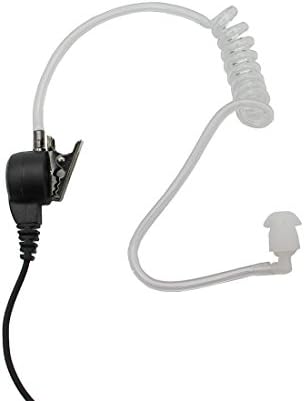 Goodqbuy wir wired celular fone de ouvido acústico tubo de ar oco de 3,5 mm de fones de ouvido anti-radiação com microfone é compatível