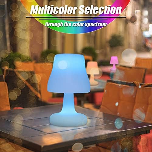RGB BedAtide Table Lamp, lâmpada de mesa de cabeceira recarregável com sensor de toque LED Night Light, lâmpadas