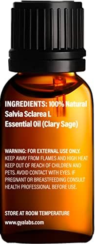 Óleo essencial de camomila orgânica para óleo de difusor e sálvia para conjunto de pele - de óleos essenciais