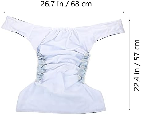Doitool Mens Briefs Mens resumos adultos incontinência de roupas íntimas calças de roupas íntimas reutilizáveis ​​calças