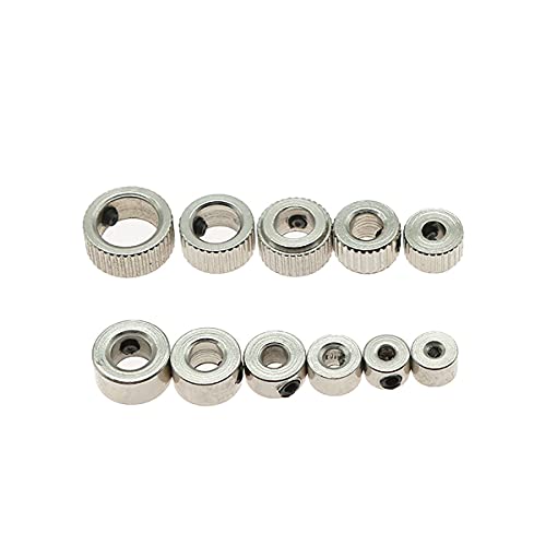 5pcs de perfuração Limite de anel de colarinho de colar de 3,1 mm Manga de eixo de diâmetro interno com chave de chave