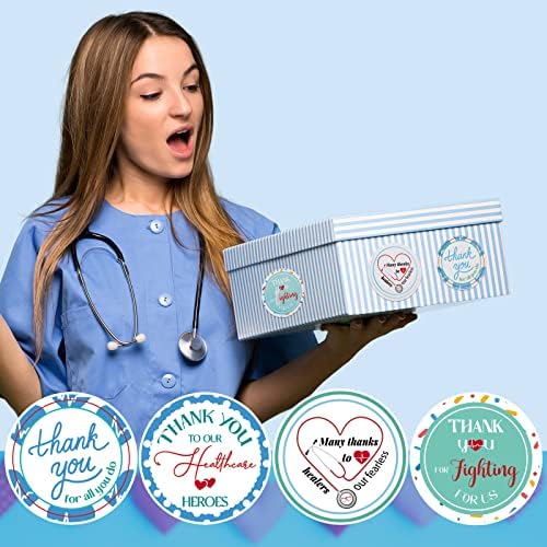 1000 PCS Professores de saúde Agradecemos adesivos de 1,5 polegada de enfermeira adesivos de semana presentes de saúde adesivos de enfermagem CNA Semana Presentes de enfermagem Etiquetas de graduação para enfermagem para enfermeiros