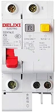 Koford 5pcs 6a 1p+n rcbo rcd disjuntor de47le