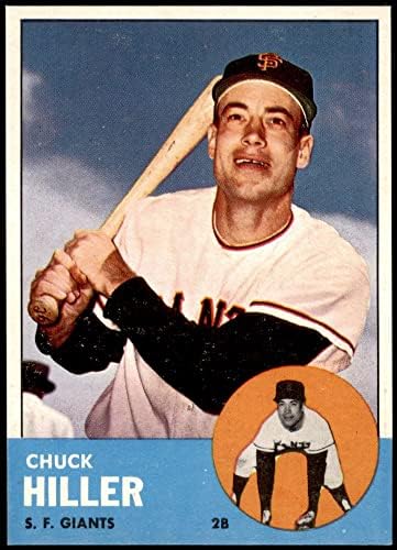1963 Topps # 185 Chuck Hiller San Francisco Giants NM/MT Giants