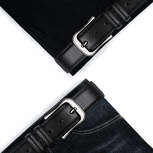 Symol Belt Men Men grande e alto cinturões de couro de 30-70in jeans jean trabalham cintos longos extras