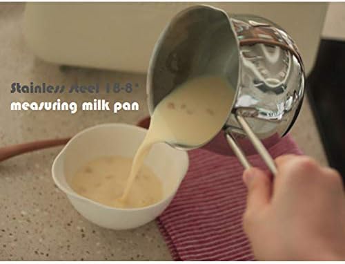 Panela, pan de leite de aço inoxidável 12 cm, panela de sopa para indução e forno, panela de leite não bastão, lava -louças de cozinha segura