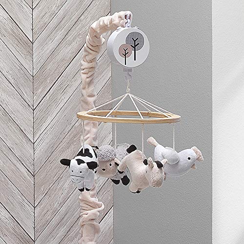 Lambs & Ivy Baby Farm Animais Musical Baby Crib Mobile Soother Toy