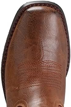 Botas de cowboy iuv para homens boot ocidental clássico durável bordou as botas tradicionais de dedo bordado