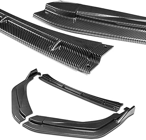 Hyperspeed Front Bumper Spoiler Lip 3pcs ABS Compatível com 2020 2021 Toyota Corolla XSE SE, Acessórios externos de carro,