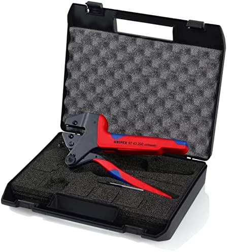 KNIPEX 97 43 200 Alicates do sistema de crimpagem em uma caixa plástica