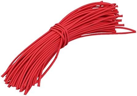 Aexit Polyolefin theat Equipamento elétrico Equipamento de tubo encolhido Manga de cabo de fio de 20 metros de comprimento de 1,5 mm DIA RED RED