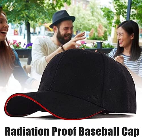 MEHAOC EMF Protection Baseball Cap, 5G 4G RF EMF WiFi Shielding Cap, Protect Healthy, Silver Fiber Run Hat