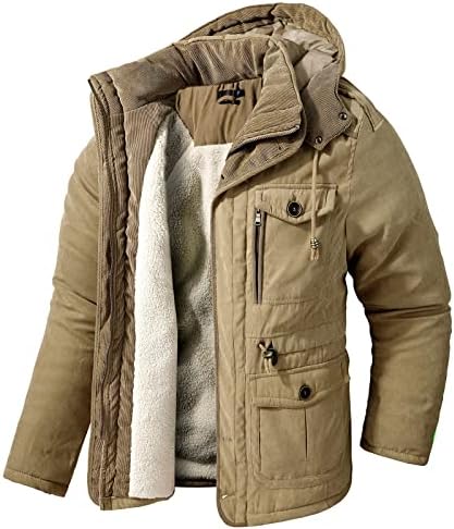Jaqueta masculina Inverno, inverno Trendy Manga longa Coats ativos homens plus size gola alta