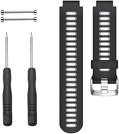 EEOM 22mm Silicone Watch Band Strap for Garmin Forerunner 220 230 235 620 630 735xt GPS Sports Strap com alfinetes e ferramentas