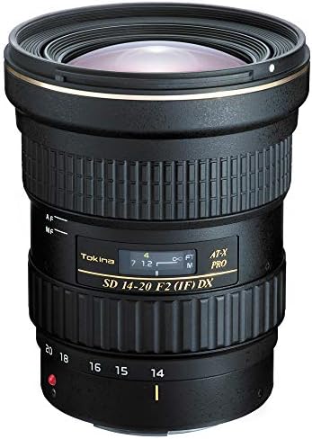 Tokina atxaf140dxc 14-20mm f/2 lente dx pro dx para Canon EF