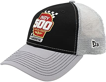 Indy 500 Mens Hat Trucker, preto, Blkgray de um tamanho