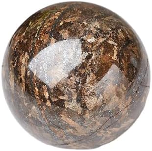 WNJZ Natural Bronzite Ball Cura Esfera Mineral com Stand Meditation Decor Office Gift Energy Crystal