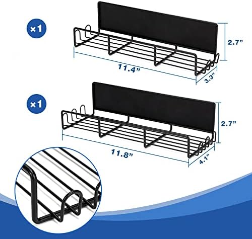 NYYTGE 2 Pacote de pacote de especiarias magnéticas Organizador de rack, organização da geladeira e armazenamento, prateleira de organizador de tempero da organização de cozinha de metal, rack de especiarias magnéticas para geladeira forno de microondas