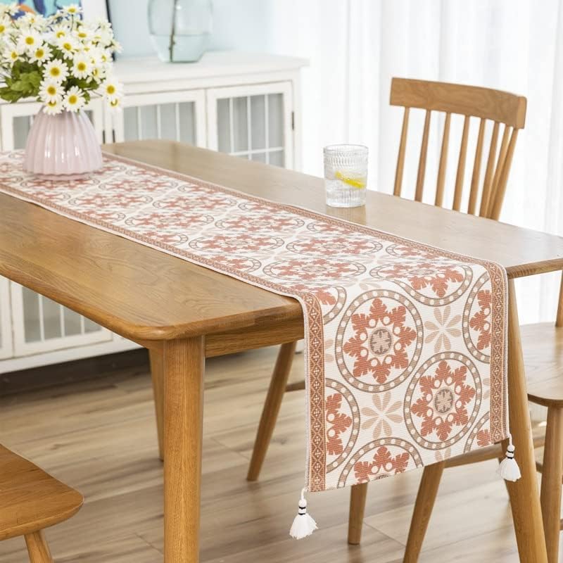 Farsunny Tassel Mesa de algodão da sala de jantar decoração de mesa de cama de mesa de mesa de local
