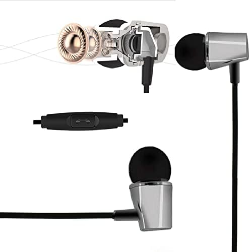 Sam & Johnny Wired Earbuds - HiFi Stéreo Earphone - fone de ouvido de 3,5 mm com microfone para iPhone, iPad, tablet, MP3, CD, Walkman