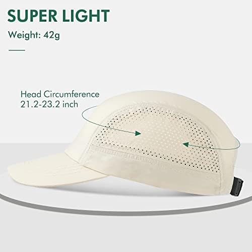 Zowya Cool Sun Hat Hat Out Sport Cap respirável secagem rápida impermeabilizada não estruturada escalada para homens mulheres